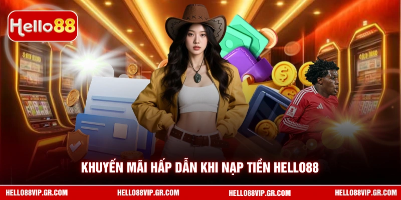 Nạp Tiền HELLO88 Khuyến mãi hấp dẫn khi nạp tiền HELLO88
